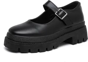 MEMON Mary Jane Shoes Women Oxford Shoes,Casual Dress Shoes,Cute Breathable Dressy Cosplay Party School Work Shoes