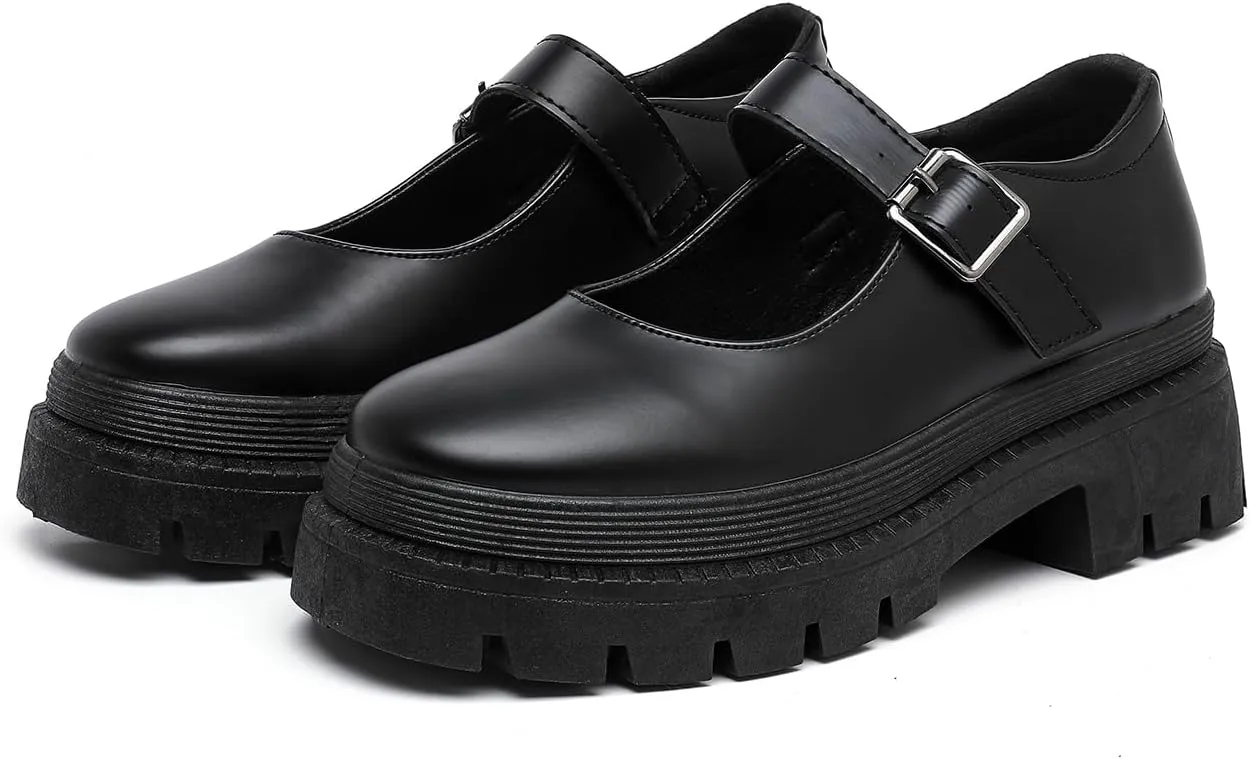 MEMON Mary Jane Shoes Women Oxford Shoes,Casual Dress Shoes,Cute Breathable Dressy Cosplay Party School Work Shoes