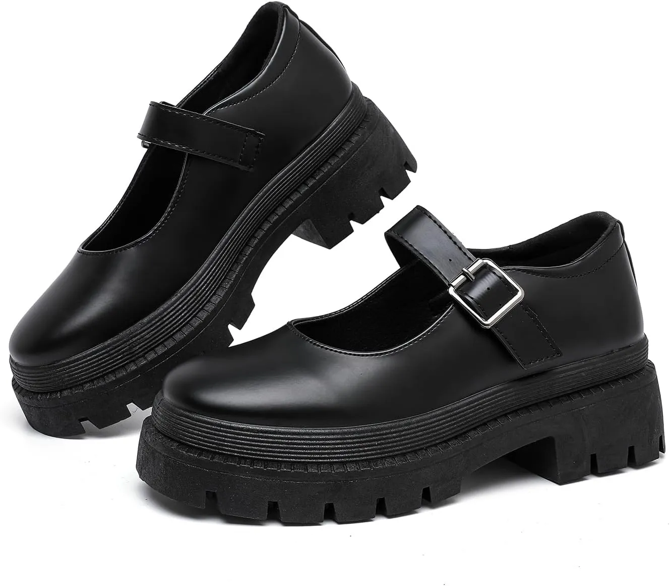 MEMON Mary Jane Shoes Women Oxford Shoes,Casual Dress Shoes,Cute Breathable Dressy Cosplay Party School Work Shoes