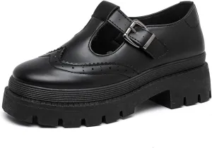 MEMON Mary Jane Shoes Women Oxford Shoes,Casual Dress Shoes,Cute Breathable Dressy Cosplay Party School Work Shoes
