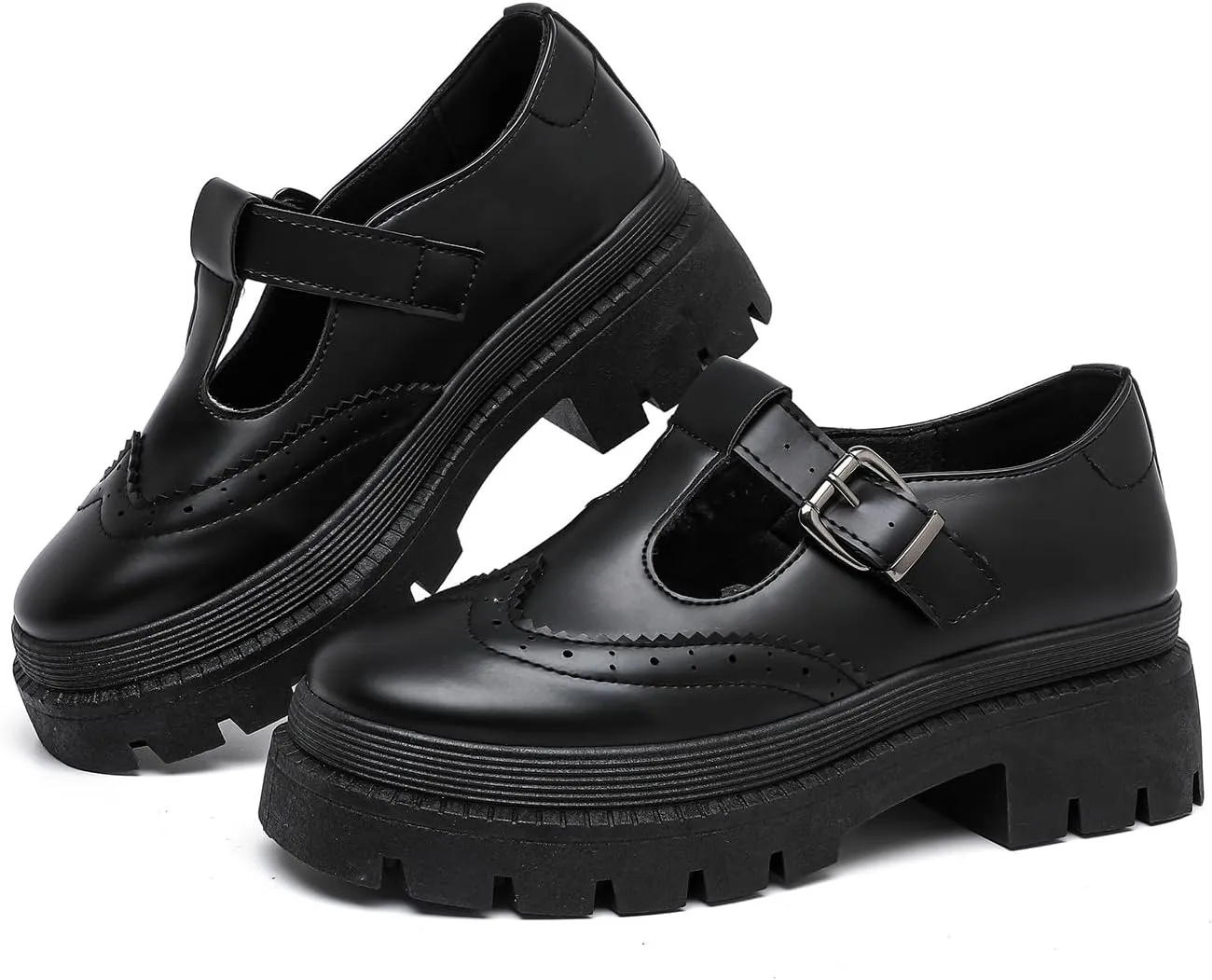 MEMON Mary Jane Shoes Women Oxford Shoes,Casual Dress Shoes,Cute Breathable Dressy Cosplay Party School Work Shoes
