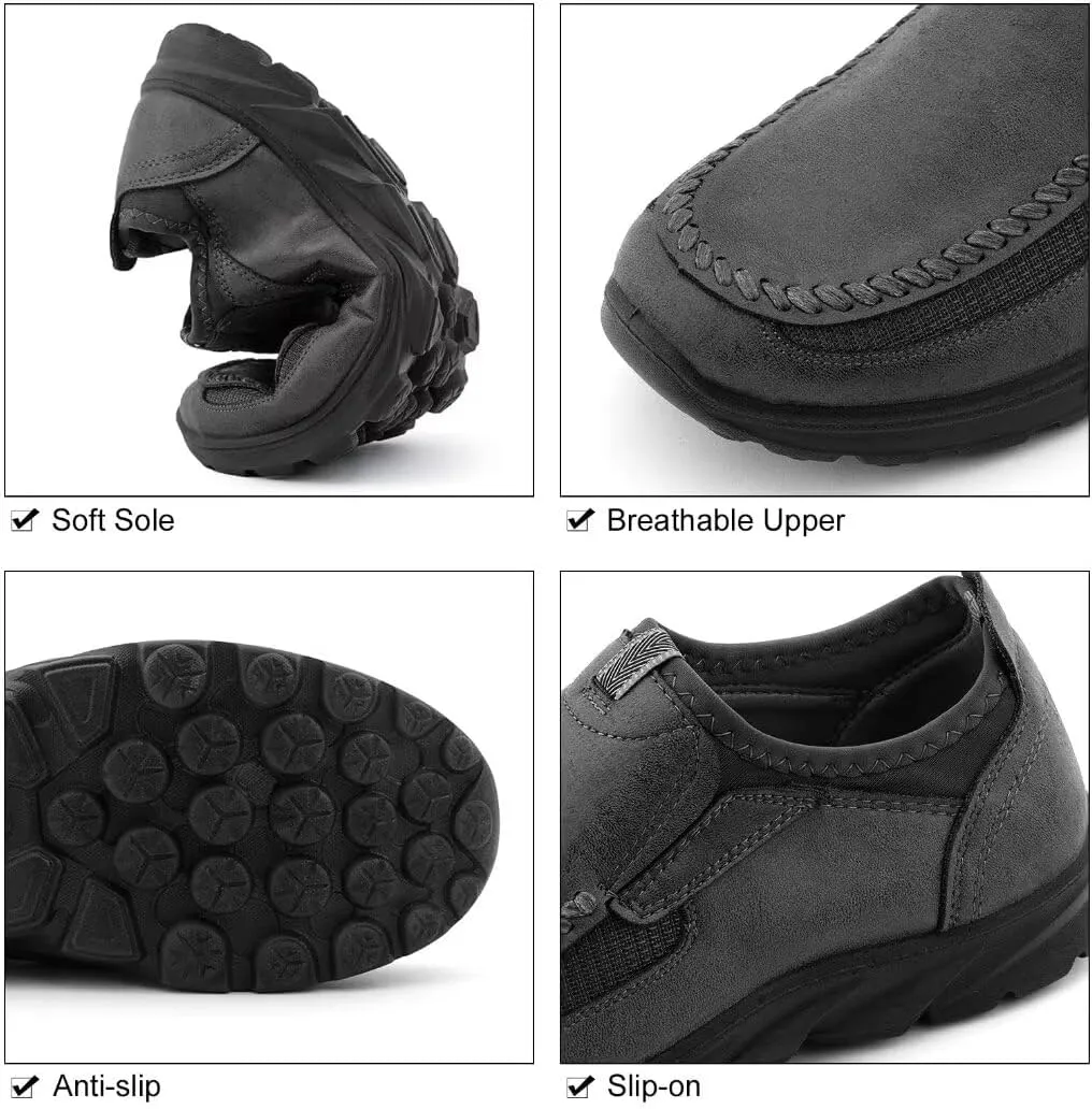 Men Casual Slip On Loafers, Mens Comfortable Moccasin Shoes for Walking and Driving, Soft Daily Sneaker, Mocasines para Hombre