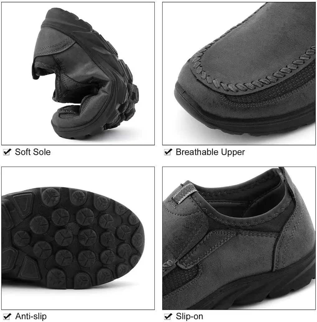 Men Casual Slip On Loafers, Mens Comfortable Moccasin Shoes for Walking and Driving, Soft Daily Sneaker, Mocasines para Hombre