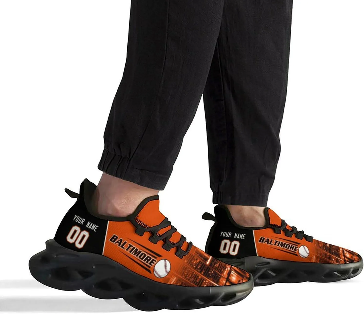 Men Custom Baseball Shoes Workout Shoes Flex Control Sneakers Breathable Lightweight Fashion Sports Personized Name