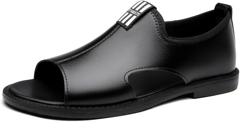 Men-Slip on Summer Walking Loafers Casual Shoes for Men's Outdoor Activities Comfortable Cowhide Soles Non-Slip Walking Shoes