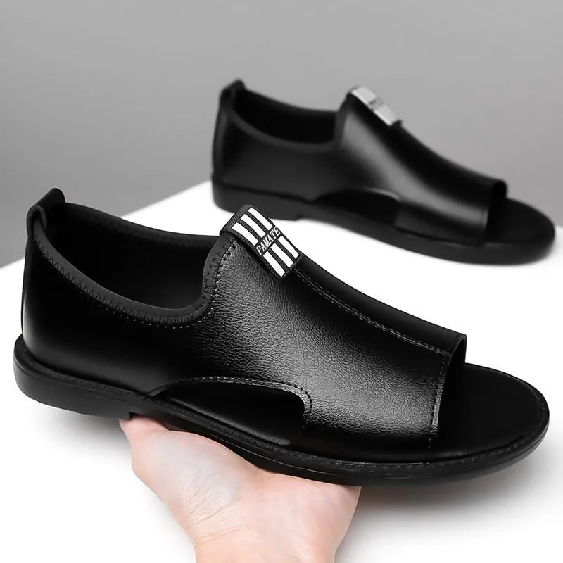 Men-Slip on Summer Walking Loafers Casual Shoes for Men's Outdoor Activities Comfortable Cowhide Soles Non-Slip Walking Shoes