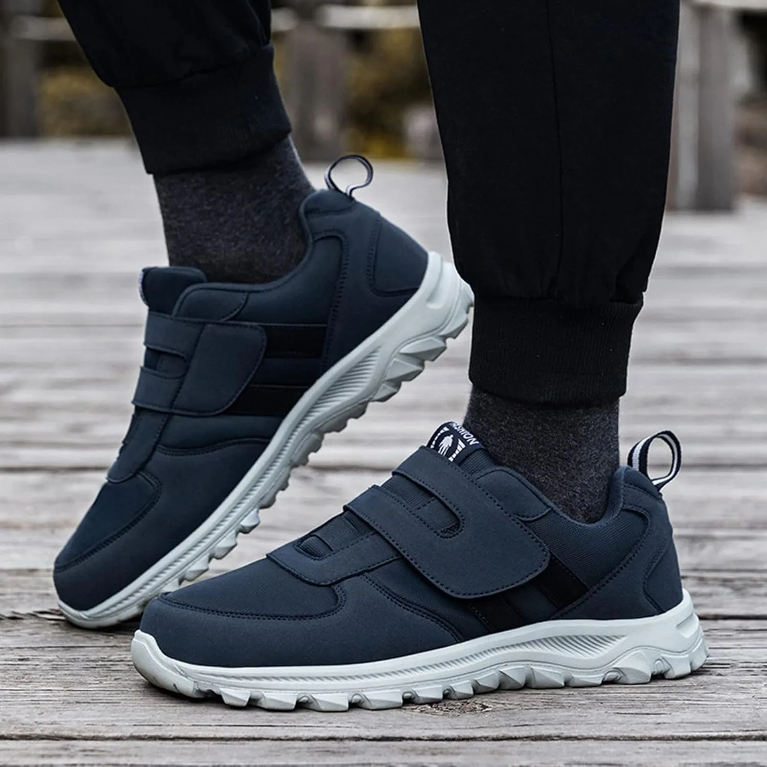 Men's Athletic Running Shoes Elderly Lightweight Sneaker Comfortable Non Mens Lite Adapt 3 Sneaker Athletic Slip on Shoe