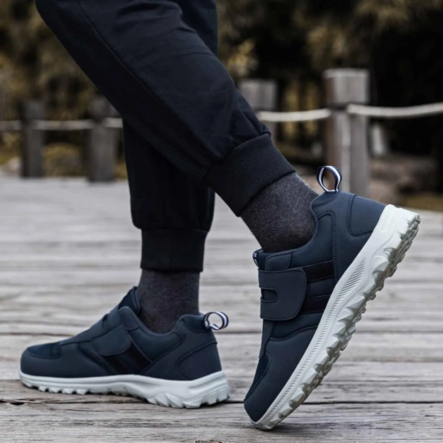 Men's Athletic Running Shoes Elderly Lightweight Sneaker Comfortable Non Mens Lite Adapt 3 Sneaker Athletic Slip on Shoe