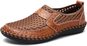 Men's Breathable Casual Mesh Loafers Slip On Walking Shoes Drving Moccasin