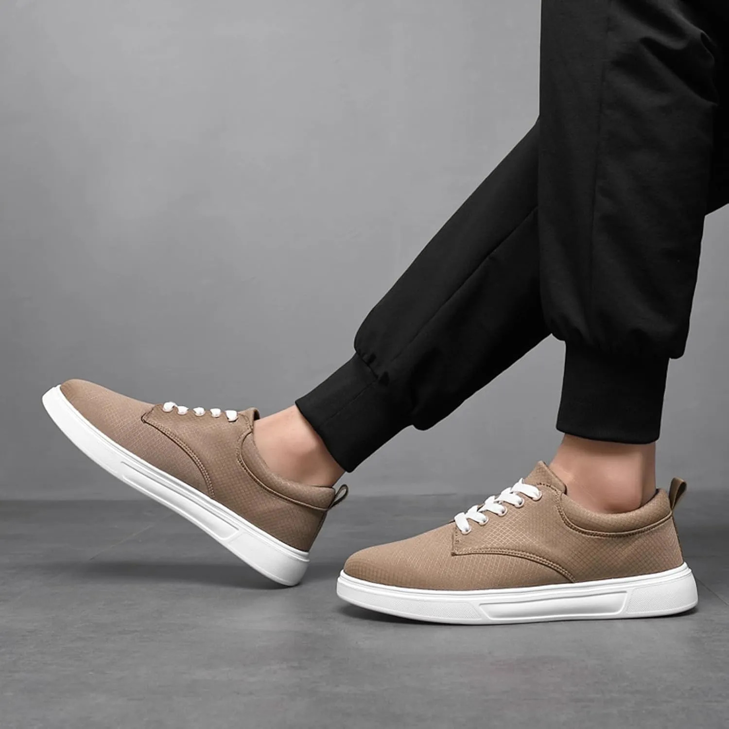 Men's Canvas Low Top Shoes Classic Men's Canvas Sneakers Comfortable Walking Casual Lace up Tennis Shoes