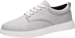 Men's Canvas Low Top Shoes Classic Men's Canvas Sneakers Comfortable Walking Casual Lace up Tennis Shoes