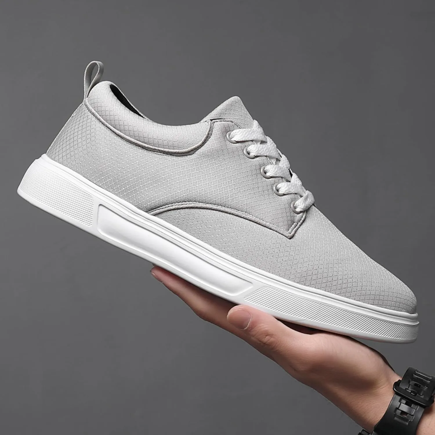 Men's Canvas Low Top Shoes Classic Men's Canvas Sneakers Comfortable Walking Casual Lace up Tennis Shoes
