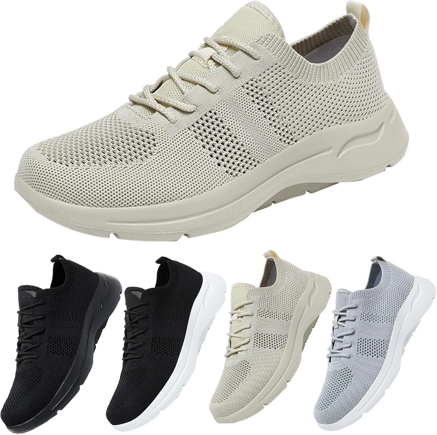 Men's Casual Dress Sneakers Oxfords Business Mesh Running Shoes for Women Casual Men Casual Dress Shoes Brown Sneakers Waterproof Tennis Shoe Trainers Shoe