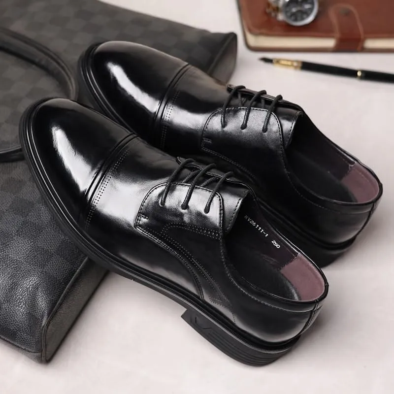 Men's Casual Walking Shoes Office Flats Men Dressy Suit Tuxedo Metal Shoelaces Weeding Prom Derby Shoes
