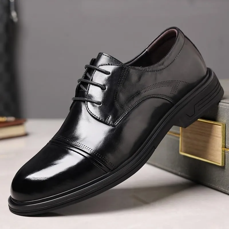 Men's Casual Walking Shoes Office Flats Men Dressy Suit Tuxedo Metal Shoelaces Weeding Prom Derby Shoes