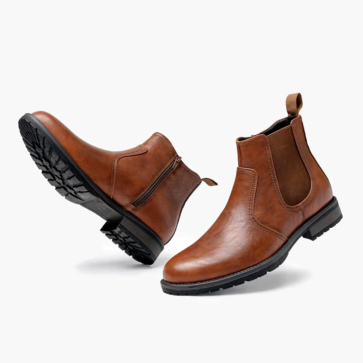 Men's Chelsea Boots Slip-on Formal Dress Boots for Men Casual Ankle Men Boots