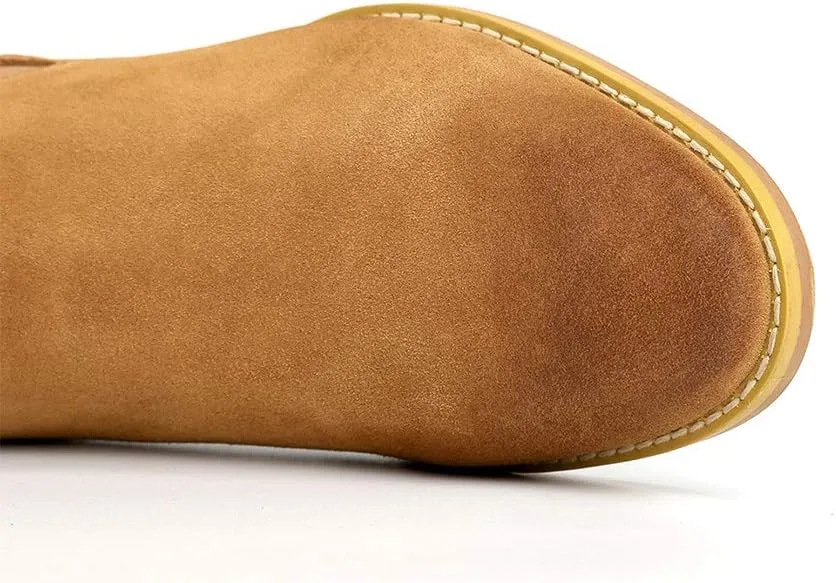 Men's Chelsea Boots Suede Dress Boots Casual Chukka Ankle Boots for Men