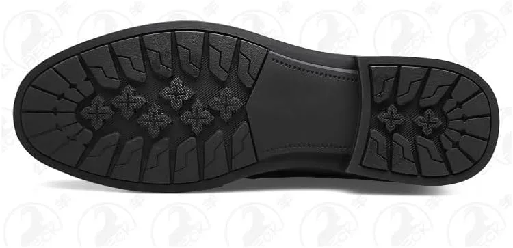 Men's Dress Loafers for Business Office & Casual Slip-On Shoes with Non-Slip Sole Mens Genuine Leather Dress Shoes