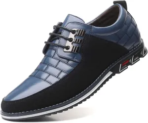 Mens Dress Shoes Casual Business Oxford Derby Orthopedic Leather Shoes Simple Lace-up Walk Loafers Flats Shoes for Men