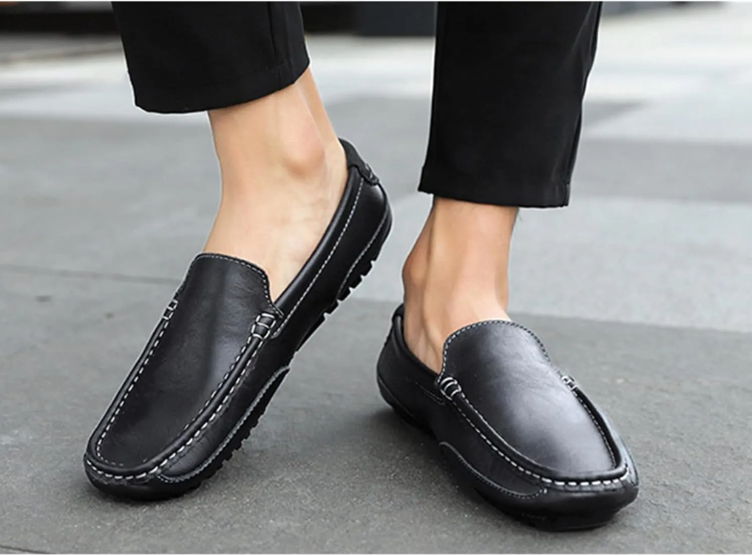 Men's Driving Soft Sole Penny Loafers Slip on Loafer Shoes