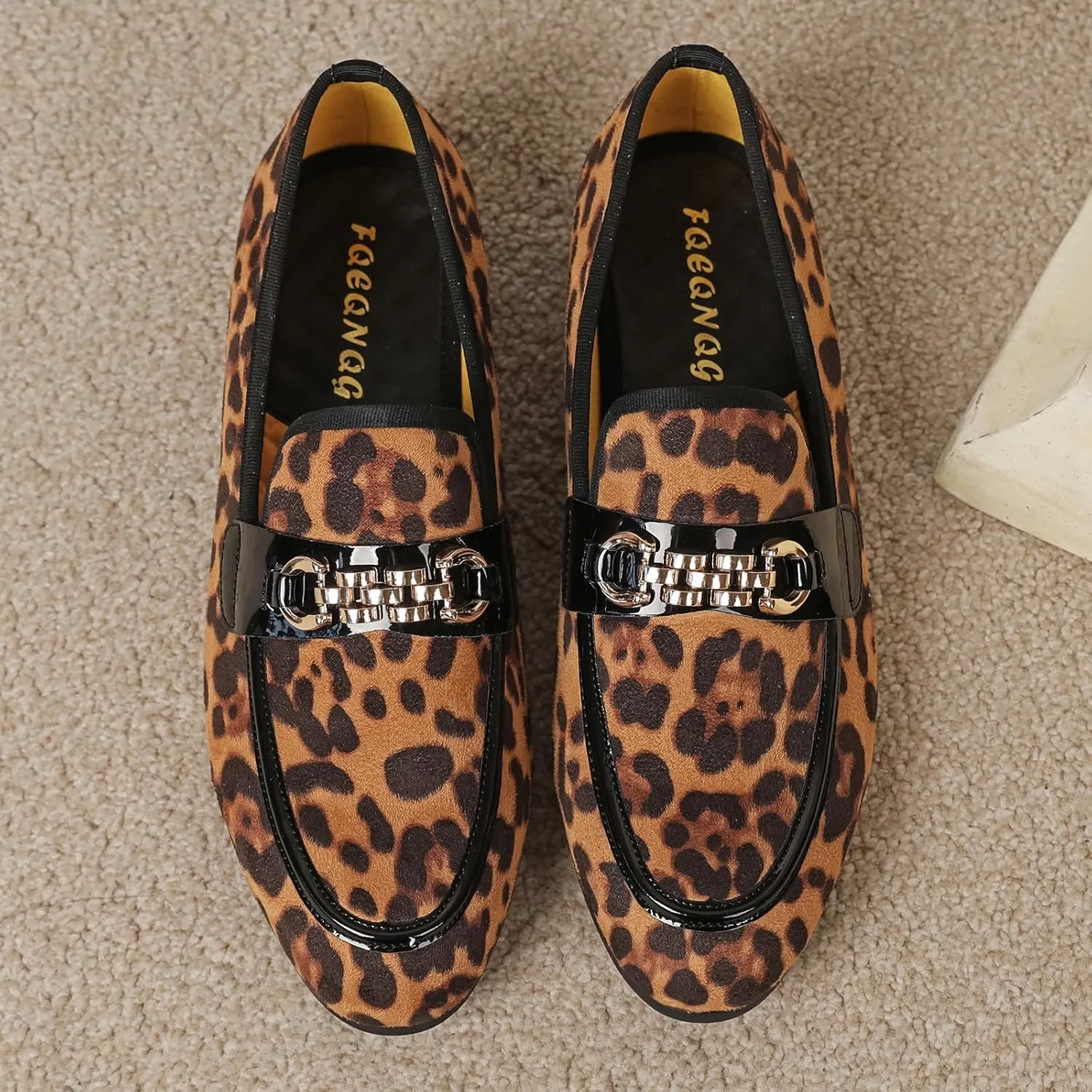 Men's Fashion Formal Velvet Loafers and Wedding Dress Shoes for Men, Penny Slip-On Smoking Luxury Men Casual Shoes