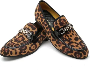 Men's Fashion Formal Velvet Loafers and Wedding Dress Shoes for Men, Penny Slip-On Smoking Luxury Men Casual Shoes