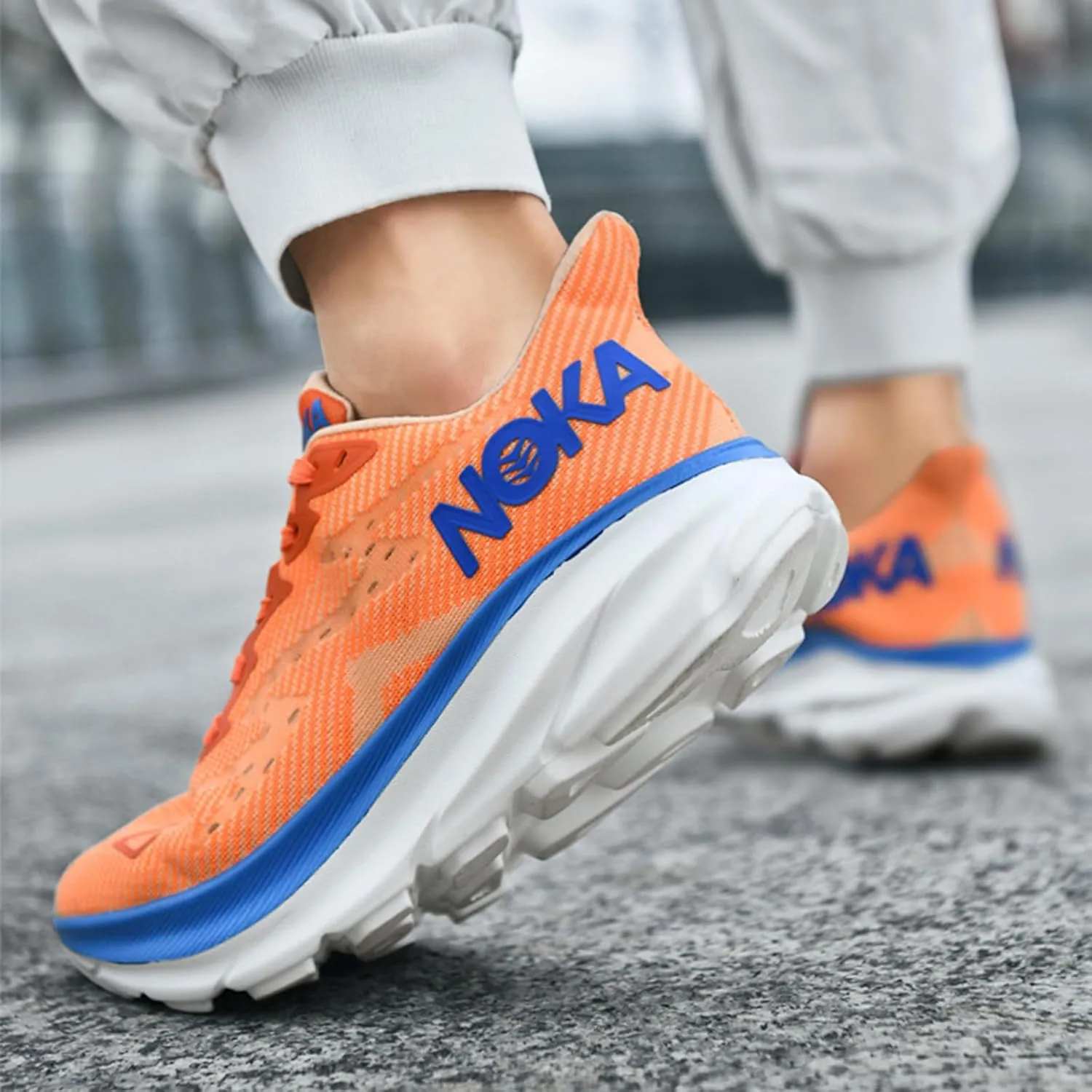 Men's Fashion Sneakers Breathable Mesh Running Shoes Cushioned Athletic Sneakers Non Slip Soft Sole Casual Athletic Walking Shoes