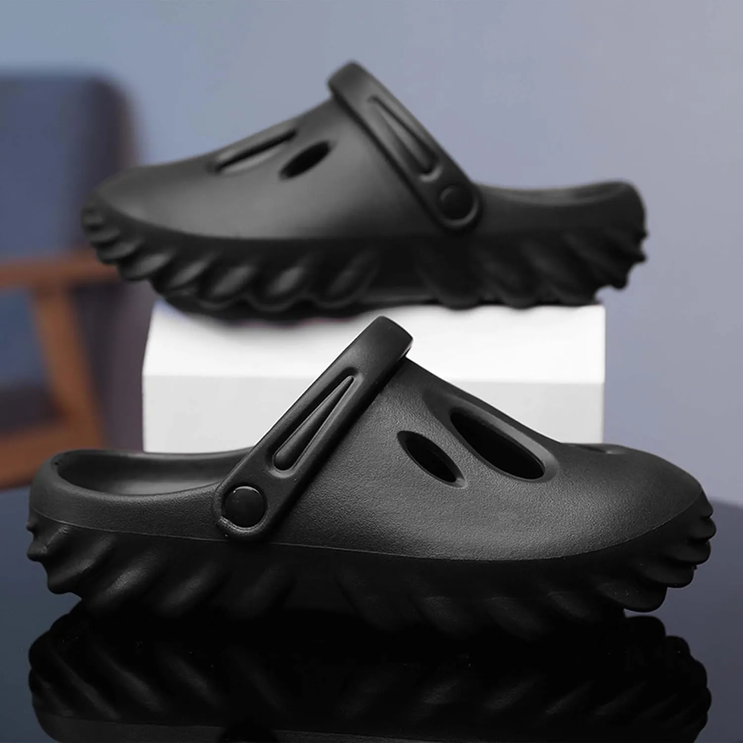 Men's Garden Shoes Arch Support Sports Sandals Summer Outdoor Beach Slippers Adjustable Heel,Casual Walking Clogs Mules,Non-slip and Quick Drying