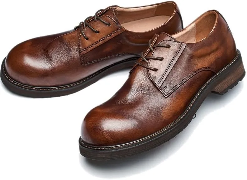 Mens Genuine Leather Dress Shoes for Driving Walking Wedding Outdoor Indoor Size Loafers Shoes