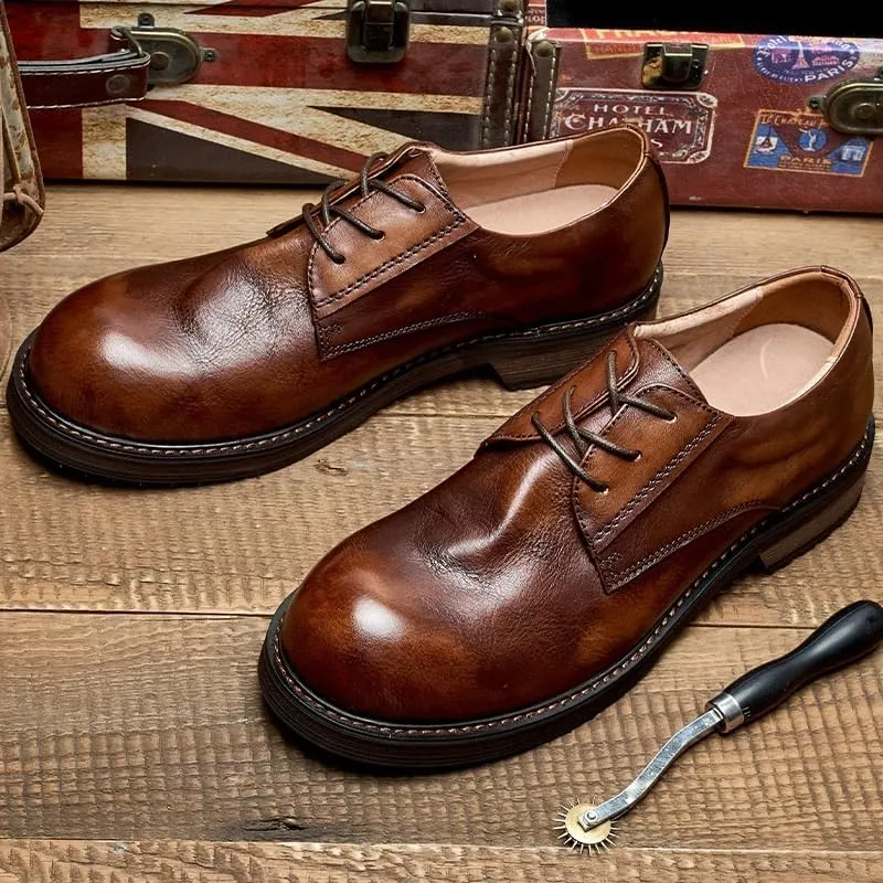 Mens Genuine Leather Dress Shoes for Driving Walking Wedding Outdoor Indoor Size Loafers Shoes