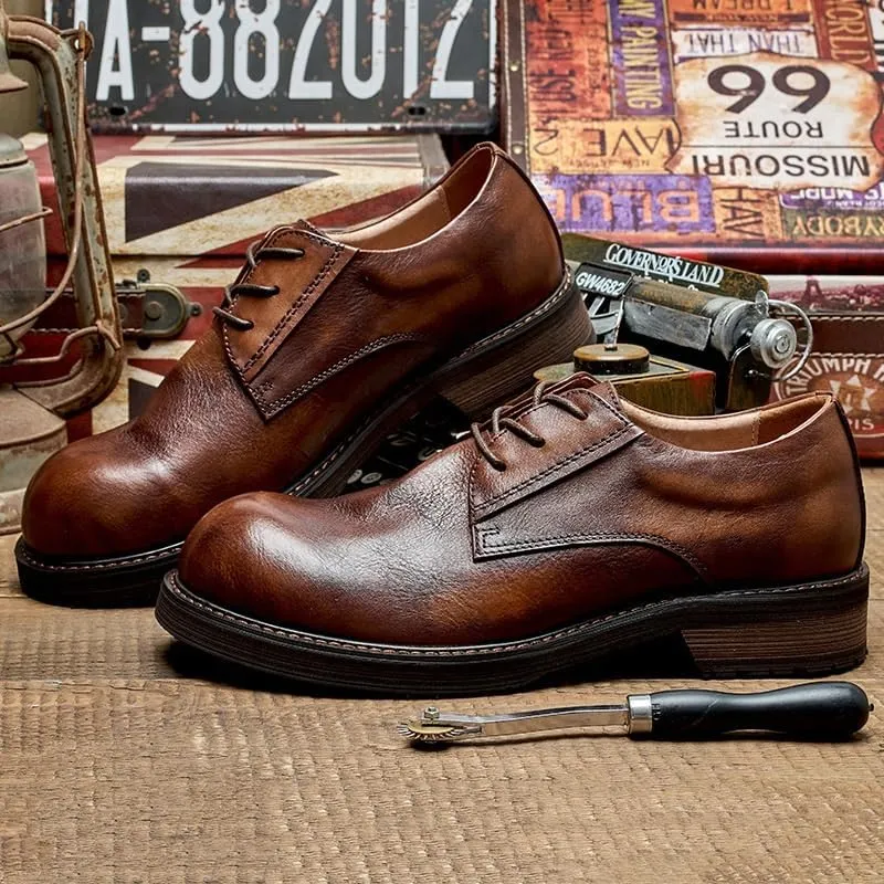 Mens Genuine Leather Dress Shoes for Driving Walking Wedding Outdoor Indoor Size Loafers Shoes