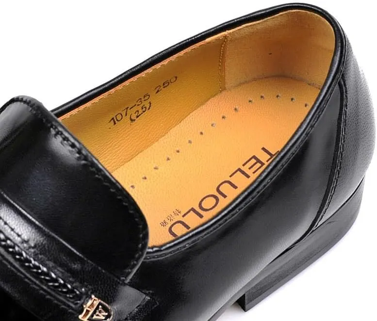 Men's Hands Free Slip On Walking Leather Shoes Loafers for Business Work & Daily Comfortable Breathable Hiking All-Terrain Ankle Boots Trekking