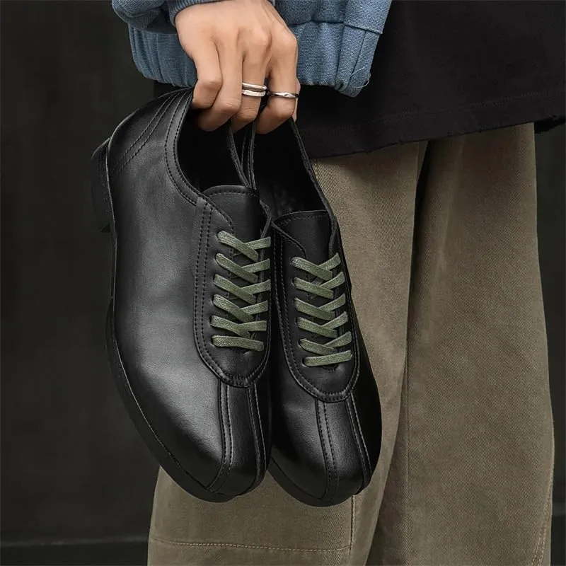 Men's Leather British Style Lace Up Wing Tip Dress Shoe Modern Wedding Office Work Tuxedo Derby Shoes for Men