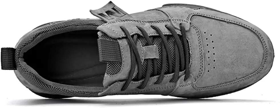 Mens Leather Casual Shoes Handmade Fashion Sneakers Loafers Lightweight Dress Walking Driving Shoes for Men
