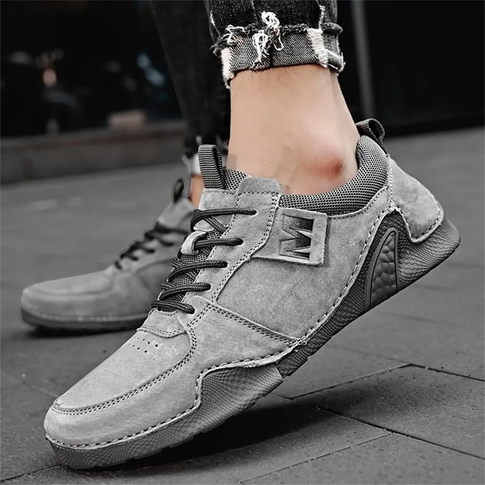 Mens Leather Casual Shoes Handmade Fashion Sneakers Loafers Lightweight Dress Walking Driving Shoes for Men