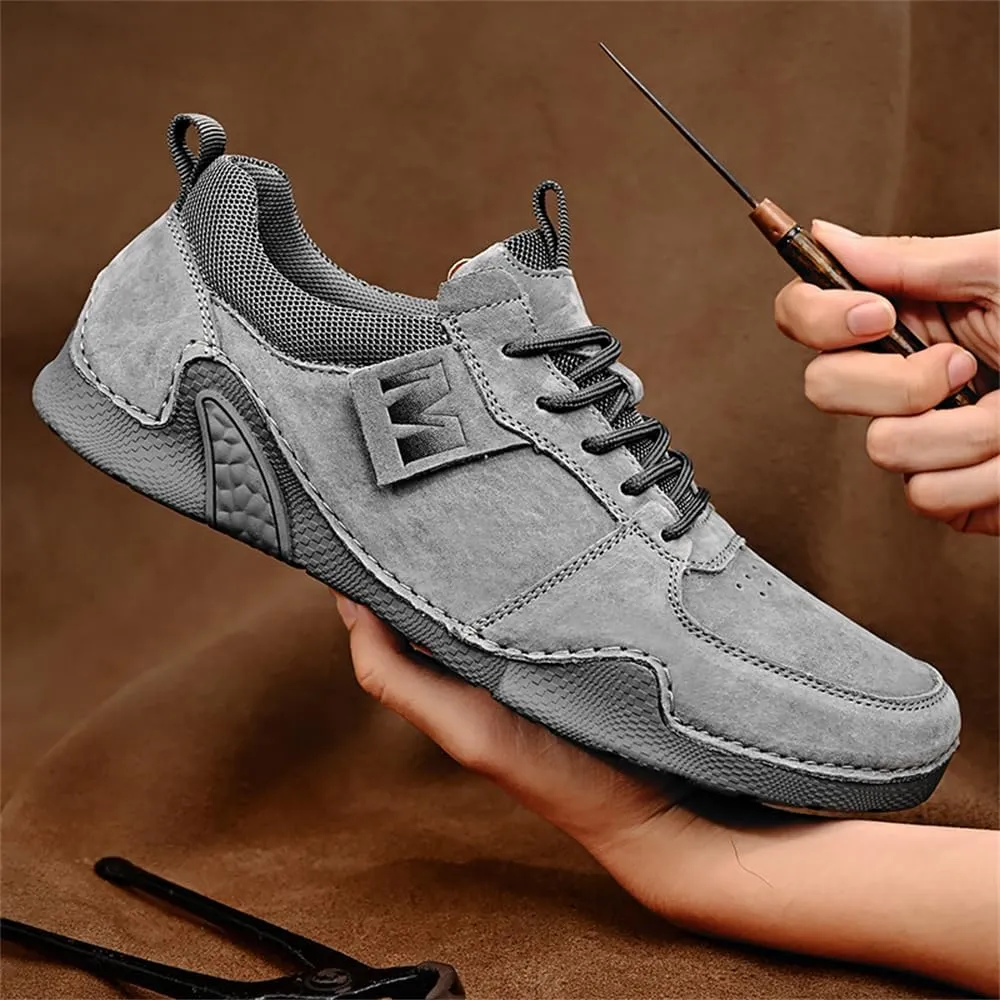 Mens Leather Casual Shoes Handmade Fashion Sneakers Loafers Lightweight Dress Walking Driving Shoes for Men