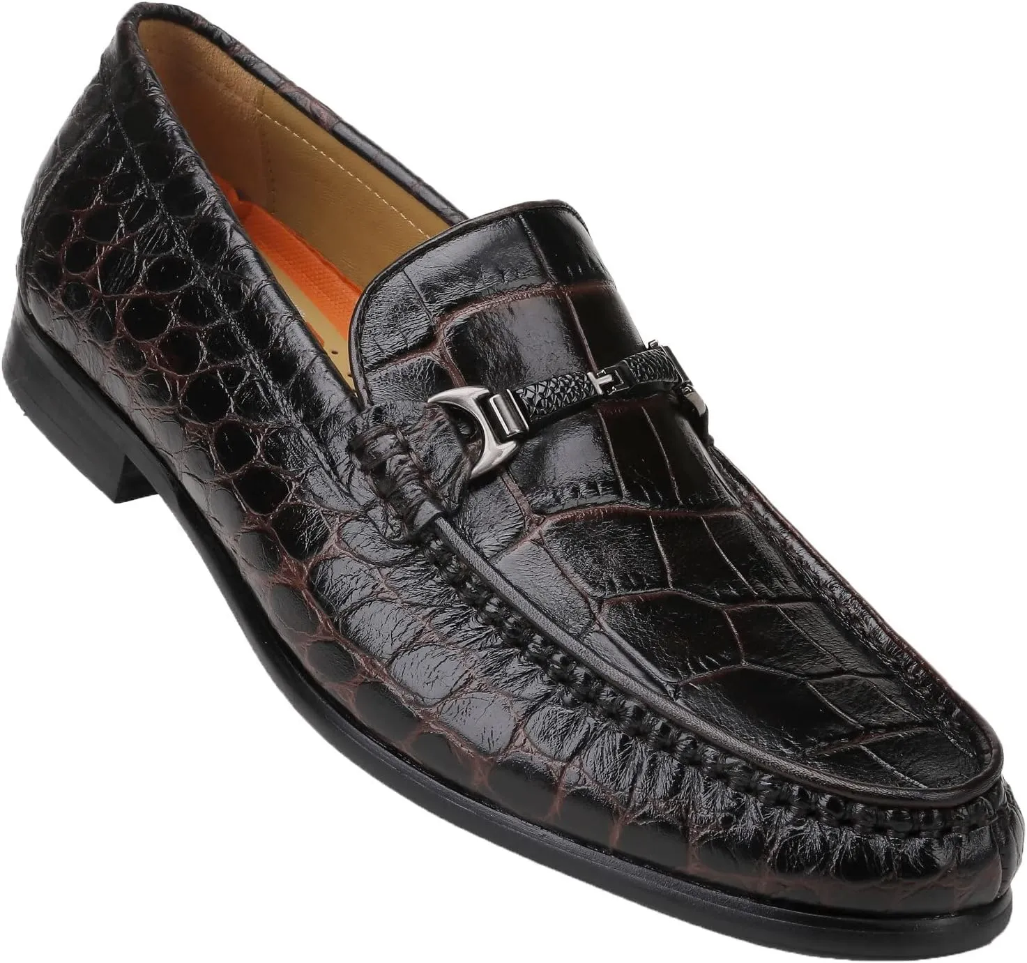 Mens Leather Penny Loafers, Casual Comfortable Driving Moccasins Business Dress Slip on Loafer Shoes for Men