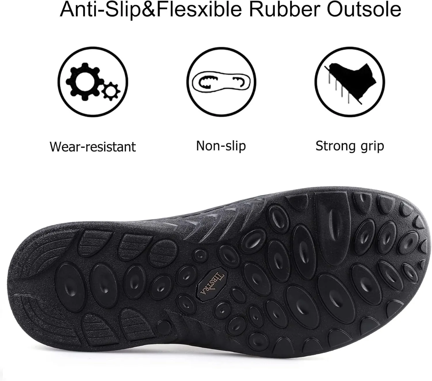 Men's Leather Slide Sandals With Memory Foam - Comfortable Lightweight Summer Casual Slip-On Sandals for Indoor & Outdoor, Beach, Pool, House Slippers