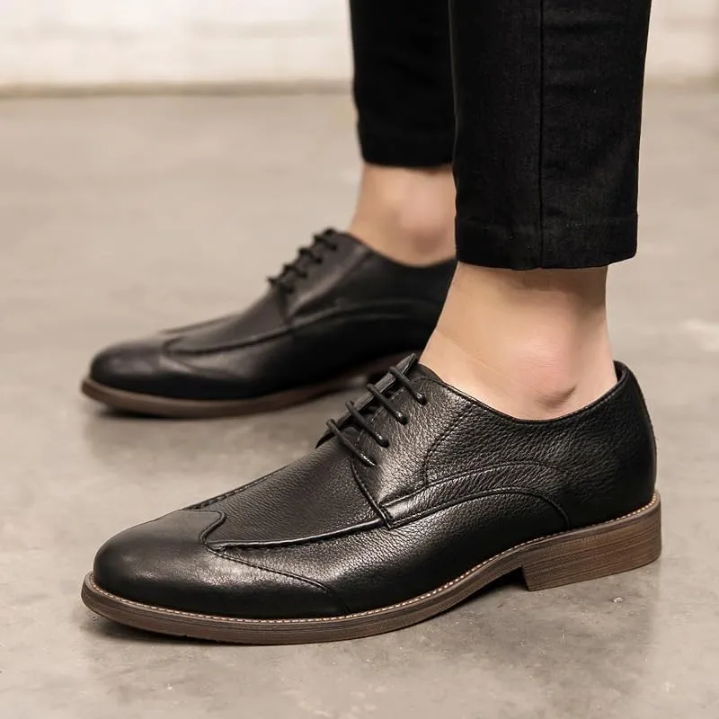 Men's Loafers Casual Slip on Lightweight Business Formal Shoes Men's Lace-Up Moccasin Boat Shoes