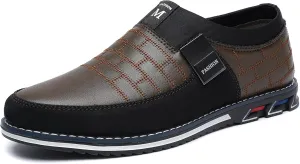 Men's Loafers Casual Slip On Shoes Soft Dress Loafers for Men Leather Comfort Lightweight Driving Travel Walking Shoes for Adult Male