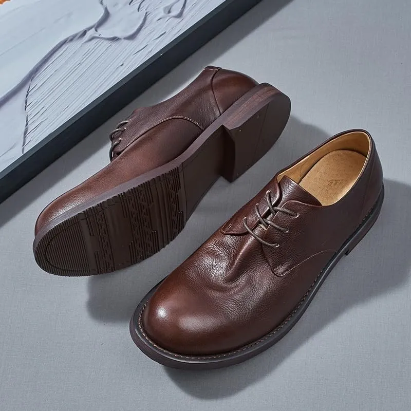 Men's Loafers Comfortable Round Toe Low Top Non-Slip Casual Dress Shoes Lightweight Moccasins Stylish Shoes