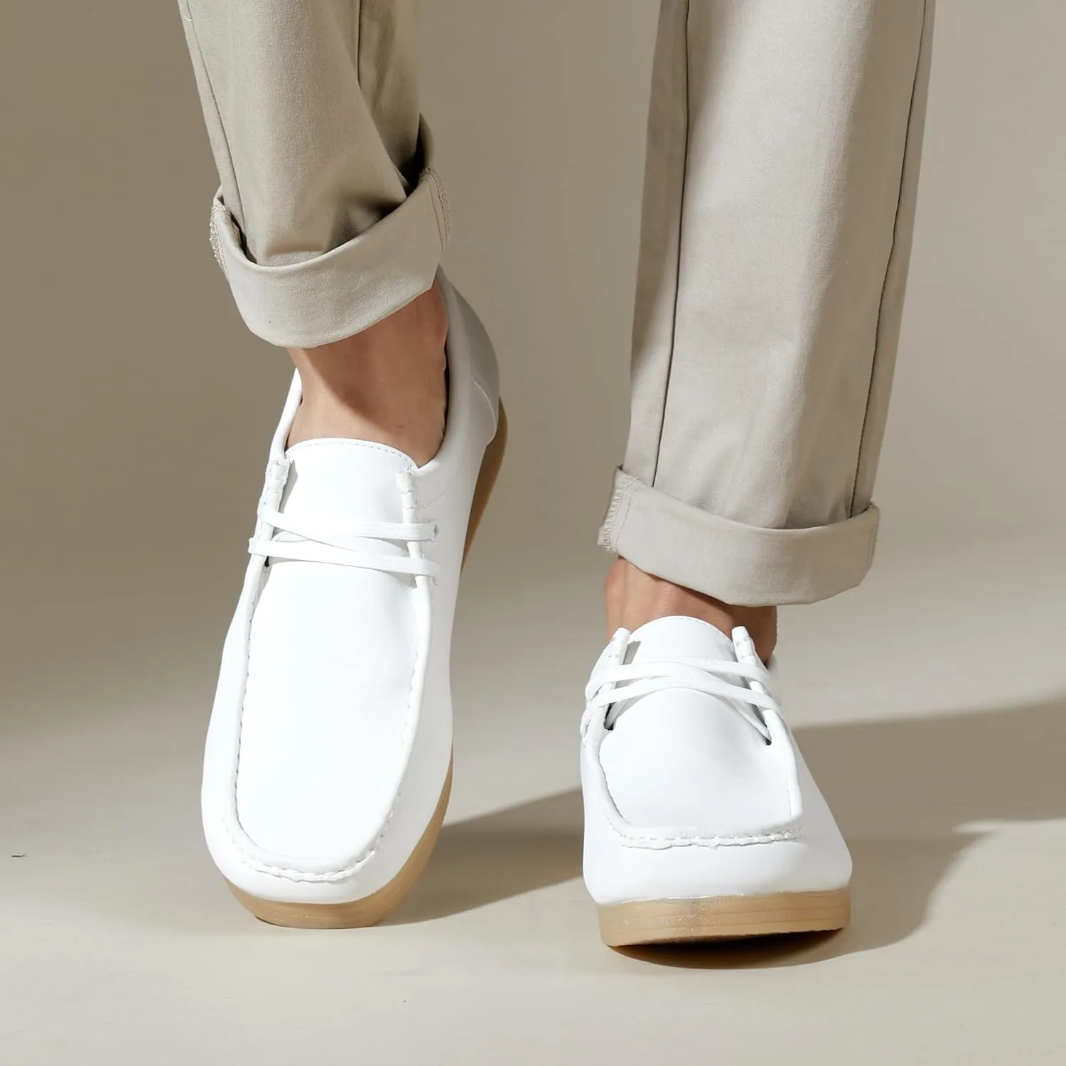 Men's Loafers Shoes Low Top Comfortable Breathable Casual Walking Shoes Minimalist Style Lightweight Non Slip Classic Business Oxford Shoes Golf Sneakers