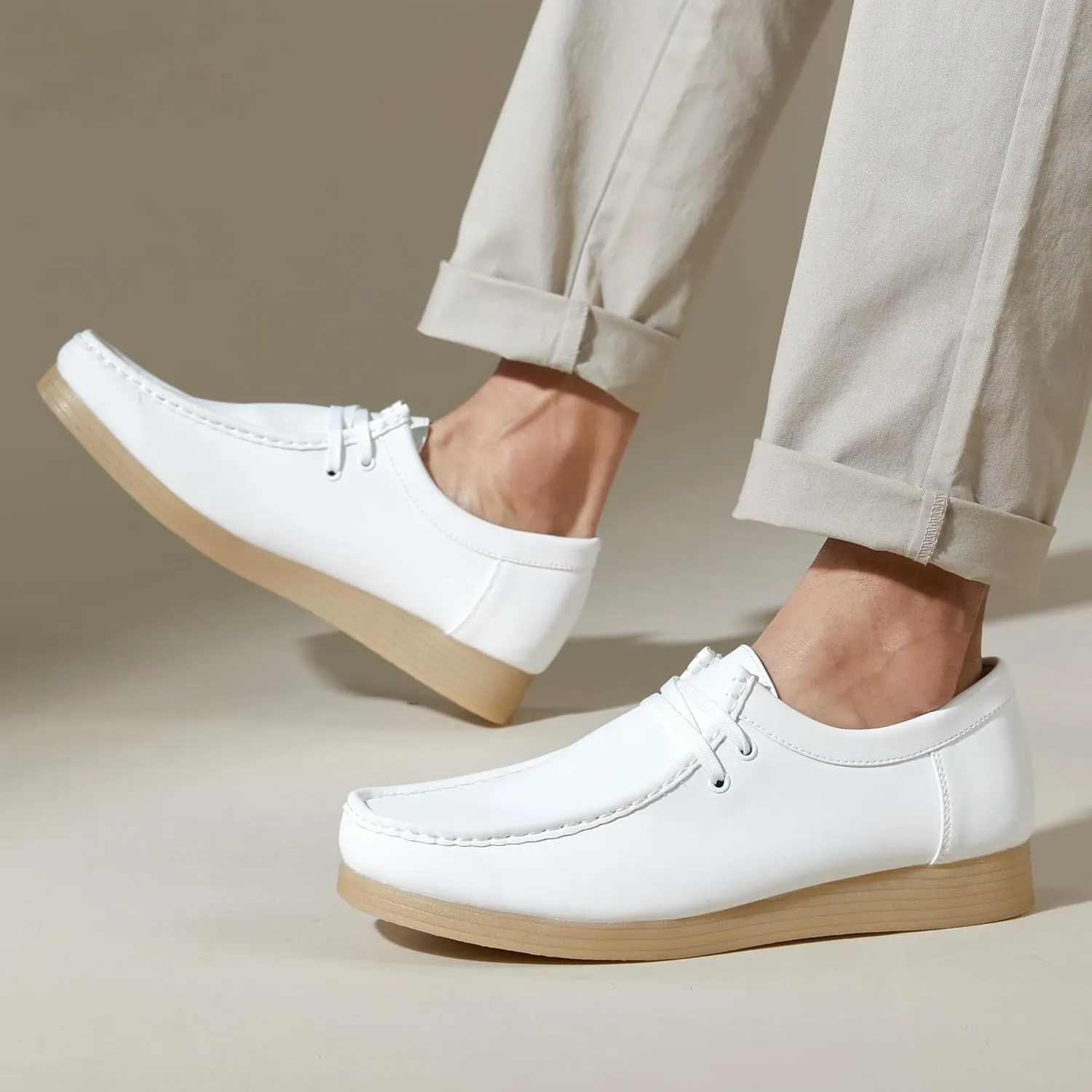 Men's Loafers Shoes Low Top Comfortable Breathable Casual Walking Shoes Minimalist Style Lightweight Non Slip Classic Business Oxford Shoes Golf Sneakers