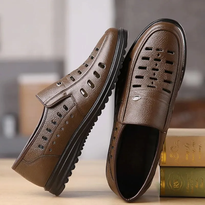 Men's Loafers Slip-On Shoes with Non-Slip Sole Mens Commuter Slip-Resistant Lightweight Breathable Easy to Walk Comfortable & Light-Weight