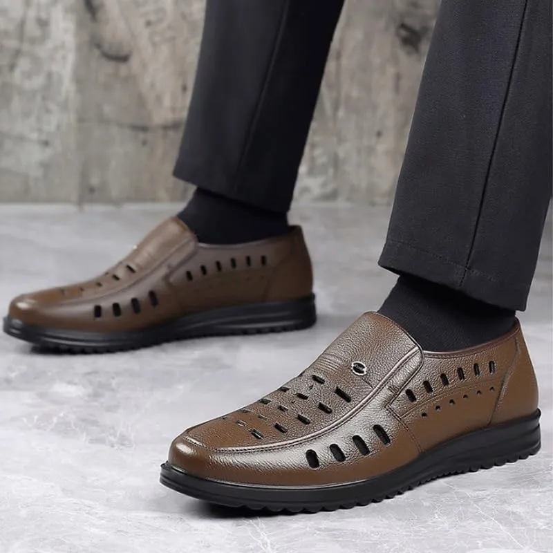 Men's Loafers Slip-On Shoes with Non-Slip Sole Mens Commuter Slip-Resistant Lightweight Breathable Easy to Walk Comfortable & Light-Weight