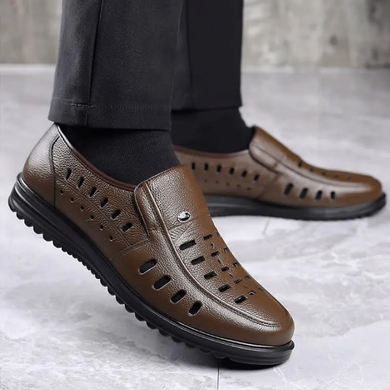 Men's Loafers Slip-On Shoes with Non-Slip Sole Mens Commuter Slip-Resistant Lightweight Breathable Easy to Walk Comfortable & Light-Weight