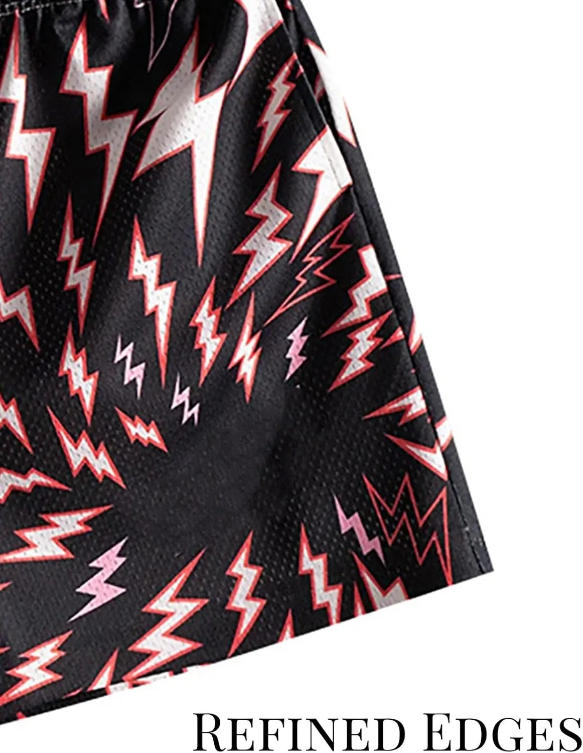 Mens Mesh Workout Shorts with Paisley Graphic Print Lightweight Athletic Running Shorts Quick-Dry for Basketball