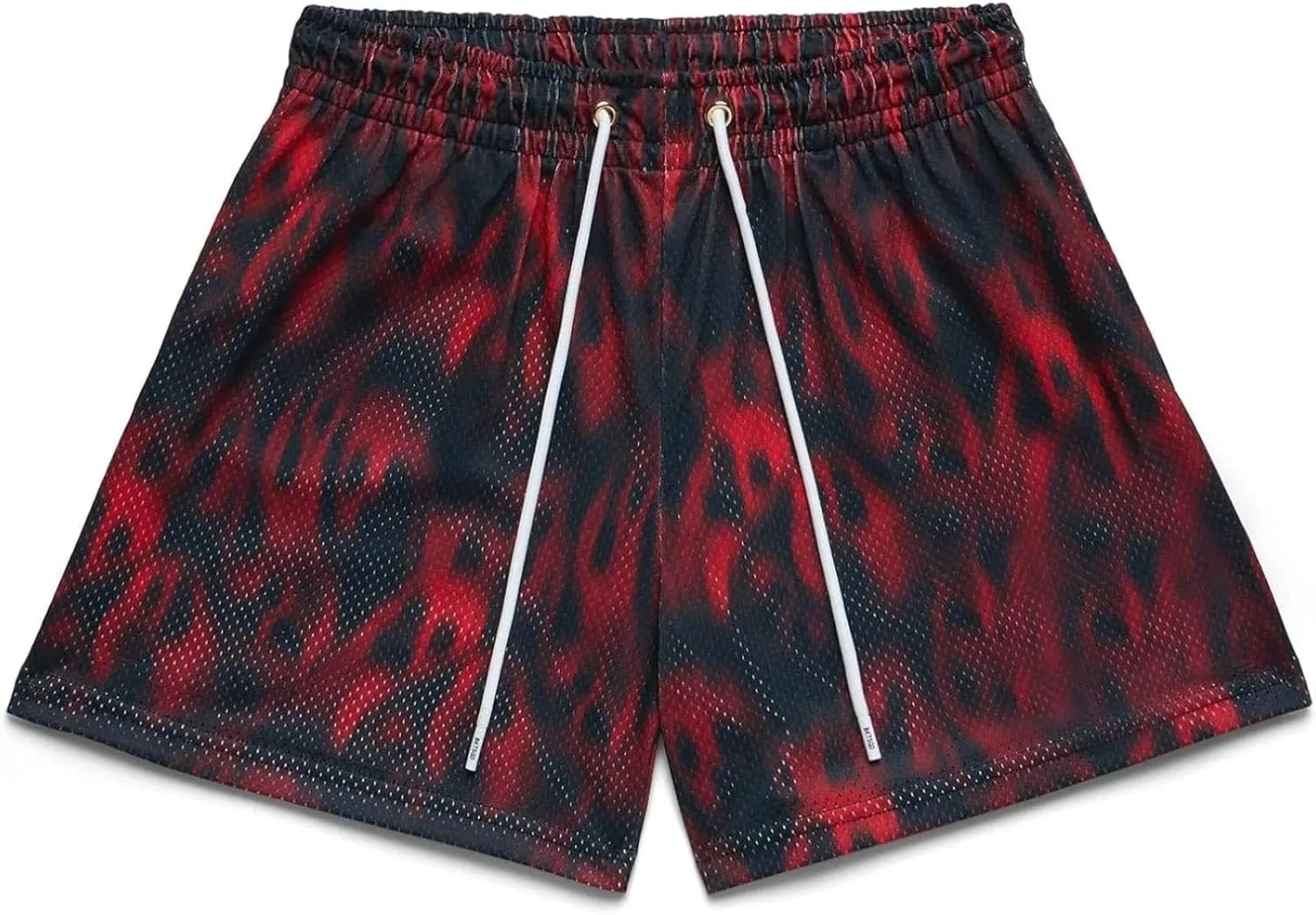 Mens Mesh Workout Shorts with Paisley Graphic Print Lightweight Athletic Running Shorts Quick-Dry for Basketball