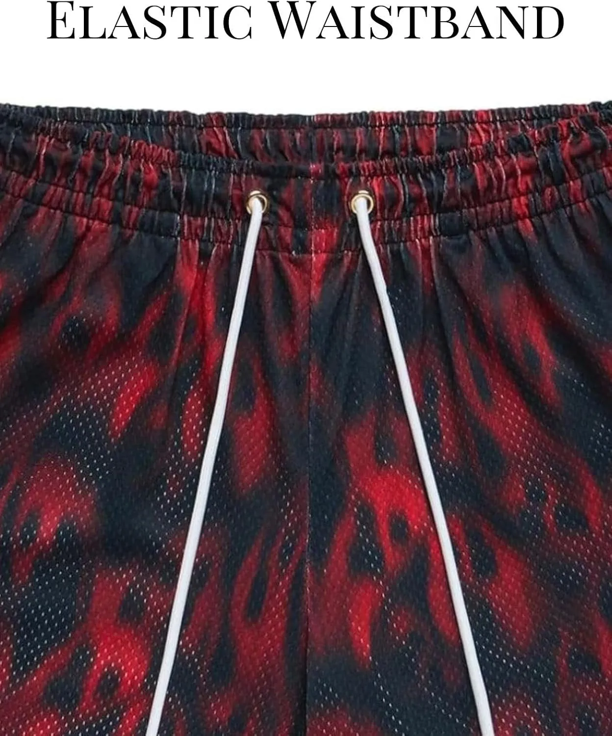 Mens Mesh Workout Shorts with Paisley Graphic Print Lightweight Athletic Running Shorts Quick-Dry for Basketball
