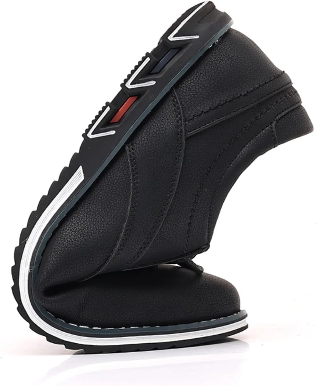 Men’s Oxford Dress Sneakers Casual Business Round Toe Flats Soft Linin Simple Lace-up Anti-Slip Loafers Shoes for Walk Driving Derby Orthopedic